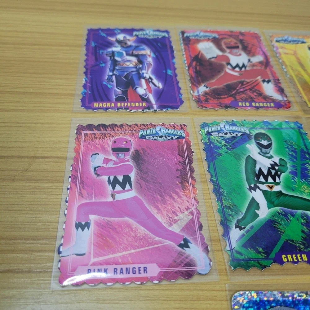 Vintage Power Rangers Lost Galaxy Saban 1999 Cut Out Cards from Coloring Books